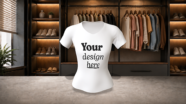 Camiseta Para Mujer (Cuello en V)