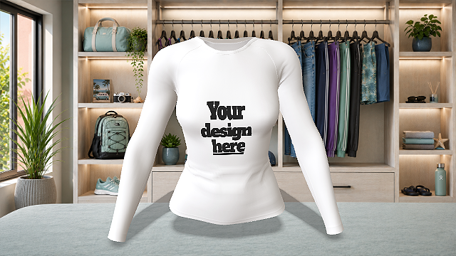 Women's Rash Guard Shirt (Long Sleeve)