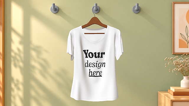 Camiseta Para Mujer (Cuello en V) - Percha
