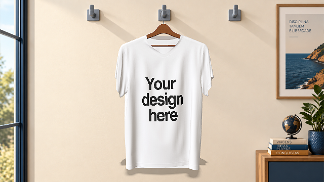 Camiseta de hombre (Cuello en V) - Percha