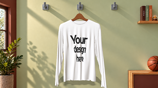 Camiseta Manga Longa Masculina - Cabide