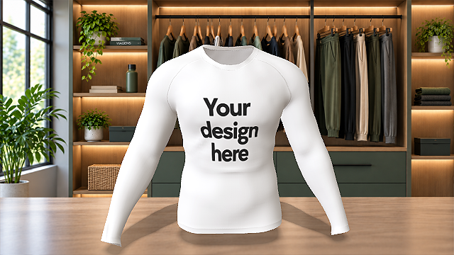 Camiseta Rash Guard (Manga Larga) Para Hombres