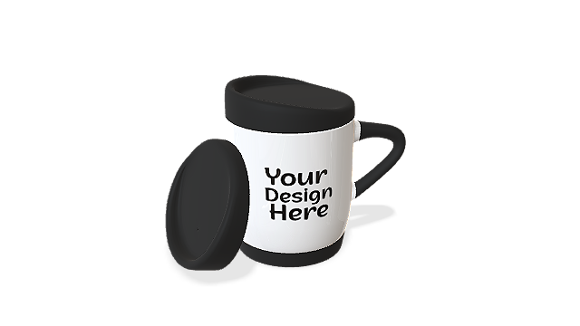 Mug ( Handle, Lid and Silicone Bottom) - 400ml