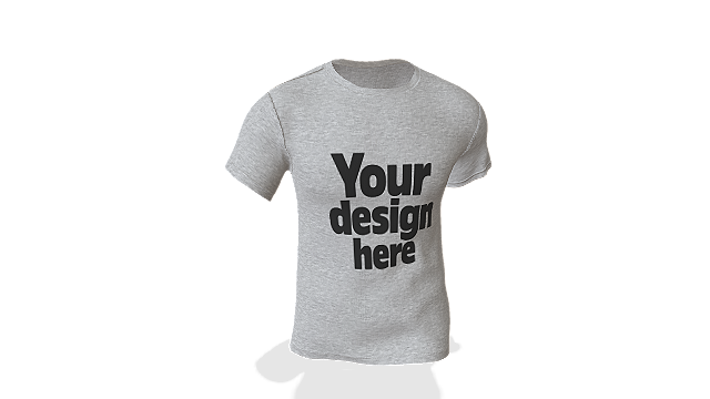 Camiseta  Masculina  Cinza Mescla - Caminhando 2